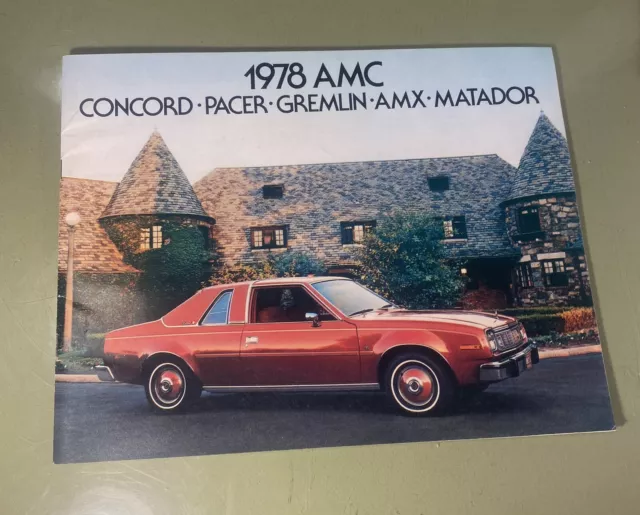 1978 AMC 36-page Car Sales Brochure Catalog - Concord Pacer Gremlin Matador AMX