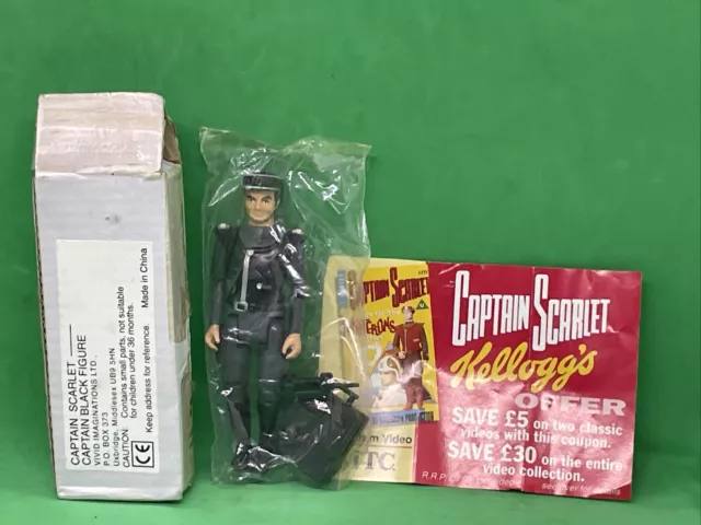 Matchbox - 1993 - 3.75inch Action Figure - Captain Scarlet - Captain Black BNIB