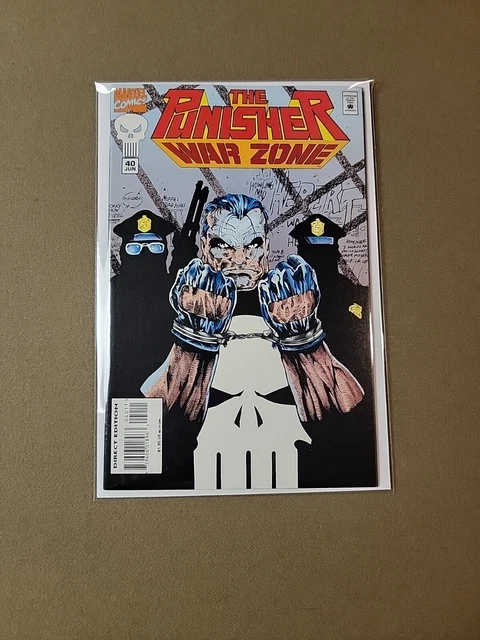 Punisher War Zone #40, VF/NM,(1995) key John Herbert Cover