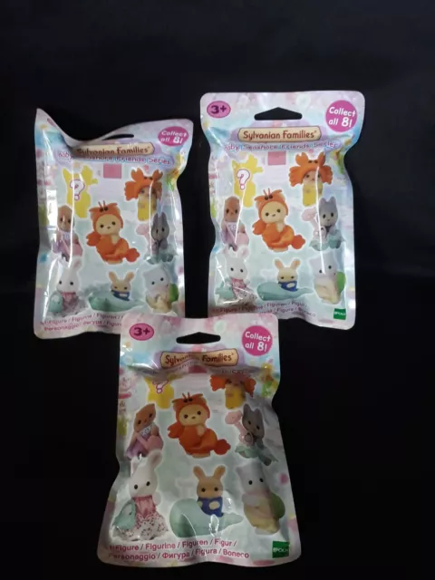 Sylvanian Families Baby Seashore Friends Series X3 Unopened Blind Bags