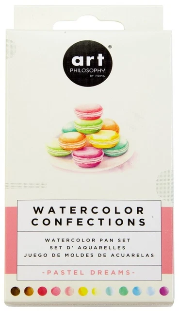 Sartenes de acuarela Prima Watercolor Confections 12/paquete-sueños pastel