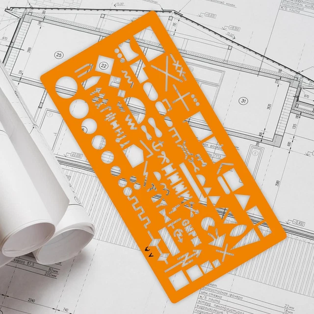 Pochoir Électrique Pro Pour Électricien – Gabarit Dessin Schémas Électriques & Installations – Outil Précis & Durable