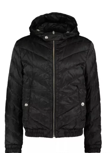 VERSUS VERSACE REVERSIBLE Down Jacket Lion Head Black Puffer Coat