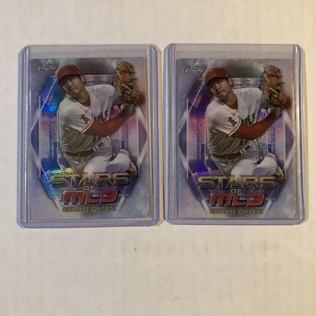 2023 TOPPS SERIES 1 Shohei Ohtani Chrome Stars Of The MLB Lot x2 Angels