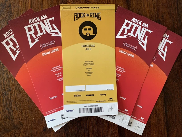 *Günstiger* Rock am Ring 2023 - 4 x Caravan Camping & 1 x Caravan Pass Zone D