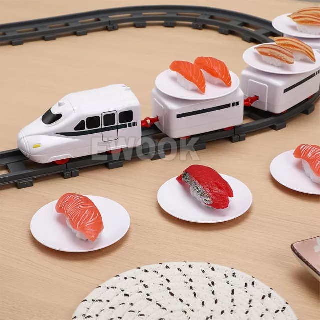 Conveyor Belt Rotating Electric Revolving Sushi Toy Rail Train Set Sushi Track T 2