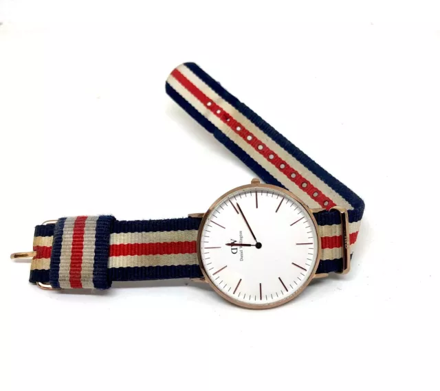 Orologio DANIEL WELLINGTON Elegante Watch Stile Vintage ORIGINALE DW Bianco 2