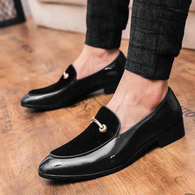 New Mens Business Party Dress Formal Pointy Toe Slip on driving Shoes