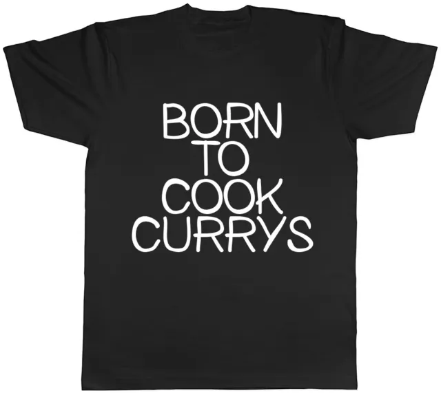 T-shirt unisex Born to Cook Currys uomo donna donna