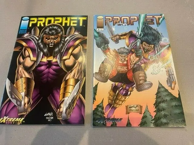1993 IMAGE COMICS PROPHET #1&#2 Rob Liefeld Extreme Studios 9.2 or Better