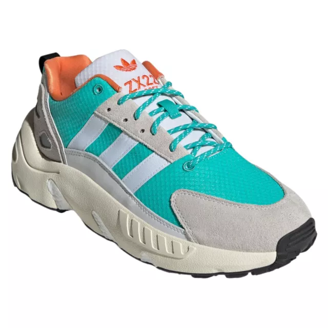 Adidas Originals HOMBRE Zx 22 Impulsar Zapatillas Zapatos Verde Blanco Nuevo