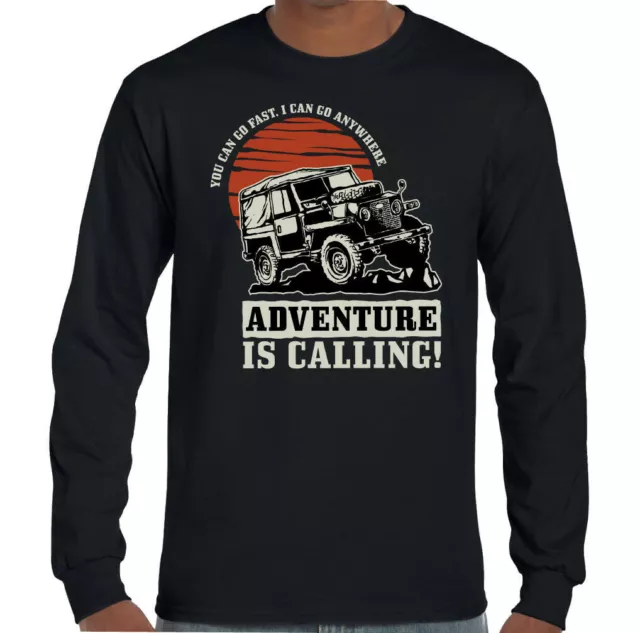 4x4 T-Shirt Off Roading Mens Adventure Is Calling Funny 4X4 90 110