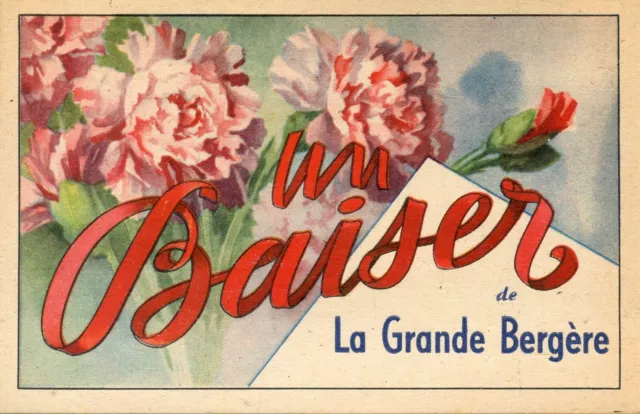 Carte Postale / Un Baiser De La Grande Bergere