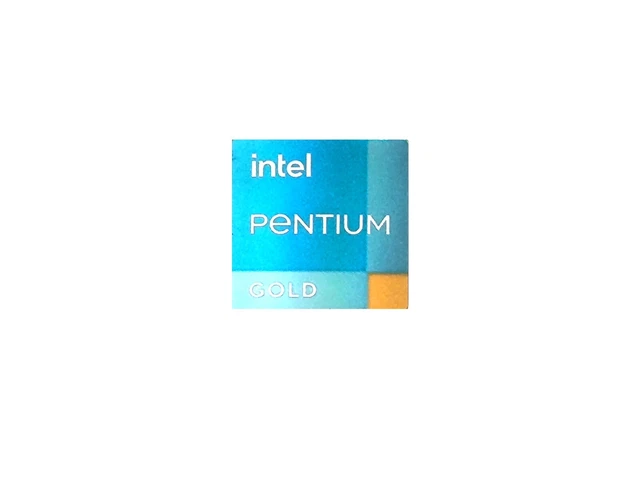 Autocollant Sticker Intel Pentium Gold - Étiquette Neuve Pour Collection Ou Custom