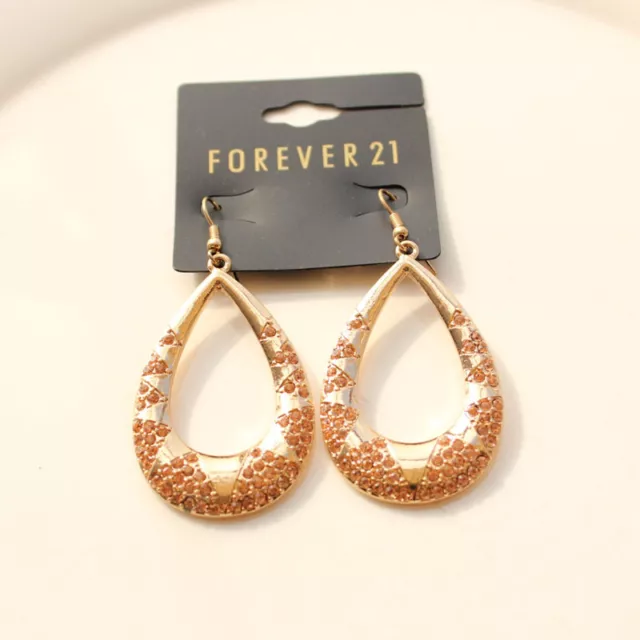 New Forever21 Tear Drop Dangle Earrings Gift Fashion Women Party Holiday Jewelry