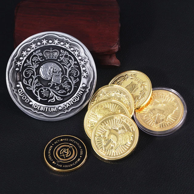 John Wick Hotel Continental Gold Coins Prop Replica In Protective Case Uk - Foto 5