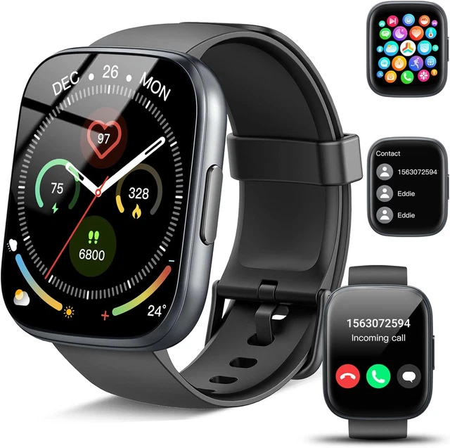 Smartwatch 1,91 Pollici Con Chiamate: Orologio Sportivo Con Frequenza Cardiaca, Sonno, 110+ Sport, Impermeabile, Per Uomo E Donna