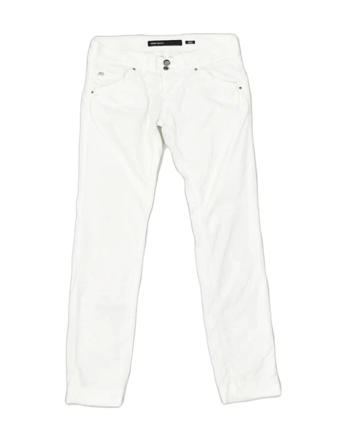 MISS SIXTY Womens Skinny Casual Trousers W30 L35 White Cotton CL10