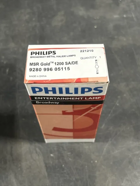 Philips Broadway Halide Métal Divertissement Lampe MSR Or 1200 Sa / Dé Tout Neuf