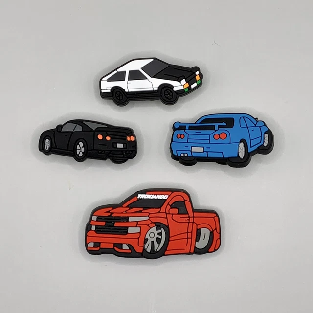 Revamp Your Crocs with Sports Car Charms - 4 Pack Assortment! Revamp Your Crocs with Sports Car Charms - 4 Pack Assortment!