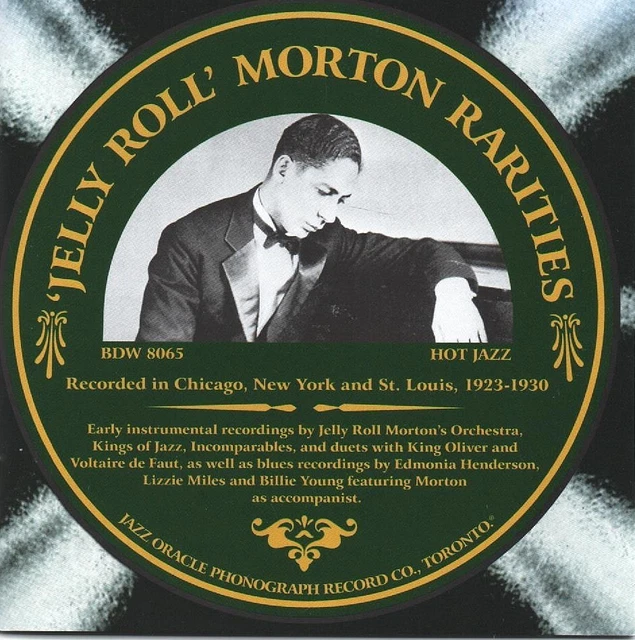 'JELLY ROLL' MORTON Rarities The Rare Band & Blues Sides, 19231930