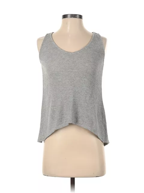 Fluxus Women Gray Sleeveless Top XS