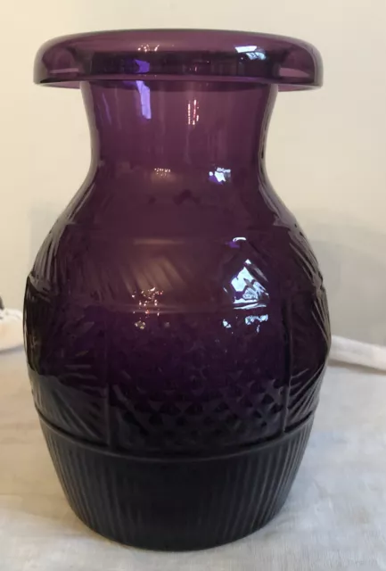 Pairpoint Vase Amethyst Purple Art Glass Metropolitan Museum Of Art Vintage 6.75
