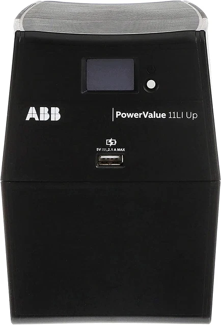 ABB PowerValue 11LI Up gruppo di continuità (UPS/SAI) A linea interattiva PowerValue 600 VA (4NWP100170R0001), 2 Minuti, Nero