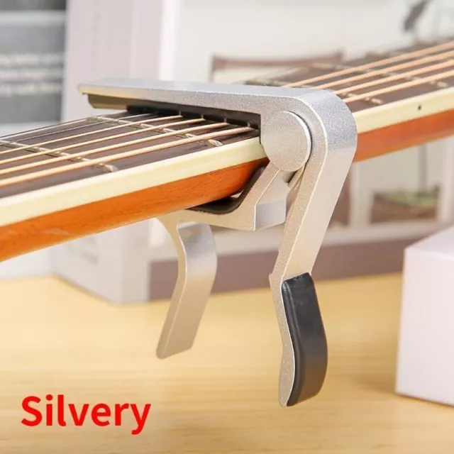 Premium Aluminum Alloy Guitar Capo - Quick Change Clamp For Acoustic, Electric,