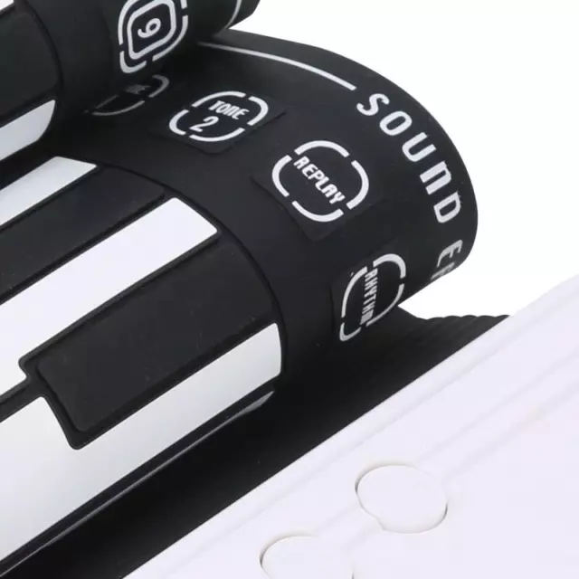 49-Key Portable Electric Piano USB Rechargeable Keyboard Beginners Foldable