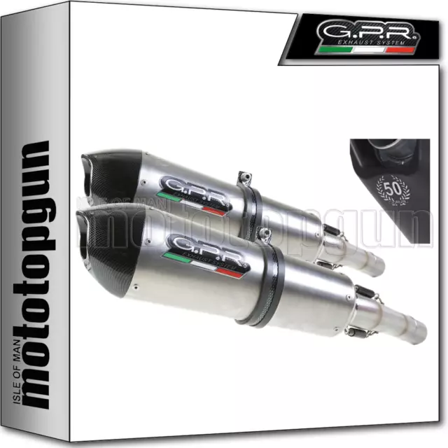 Gpr Hom 2 Slip-On Exhaust Gpe Titanium Yamaha Yzf 1000 R1 2007 07 2008 08