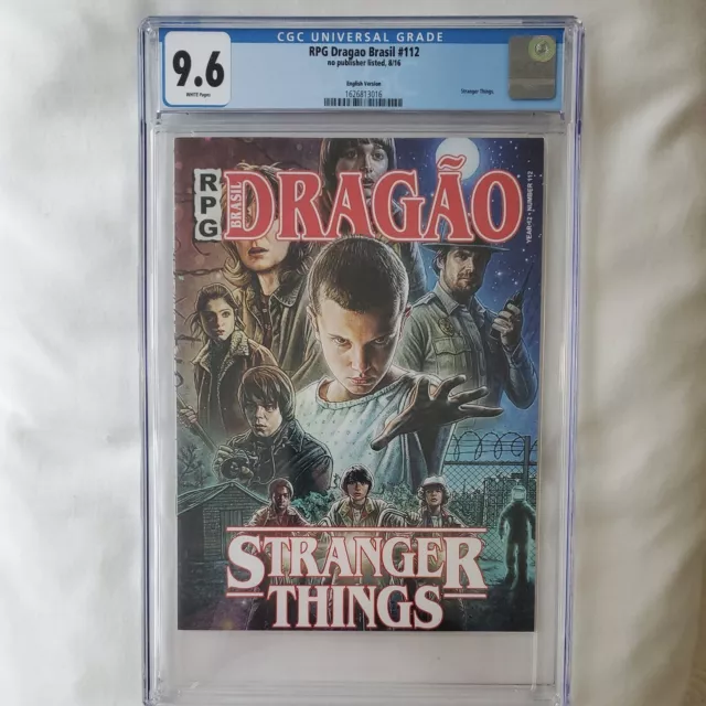 RPG Dragao Brasil #112 CGC SS 9.8 Mille Bobby Brown SIGNED Stranger Things  Cover