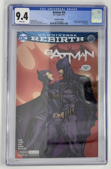 Batman #24 CGC 9.4 - Convention Exclusive Foil Cover "The Kiss"