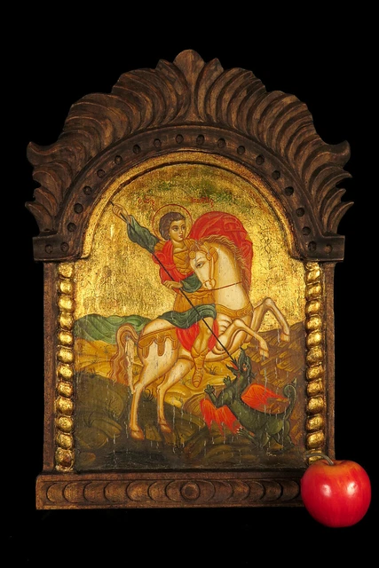Merveilleuse peinture à l’huile ancienne, École de Cuzco vers 1800. – Old School Bazaar