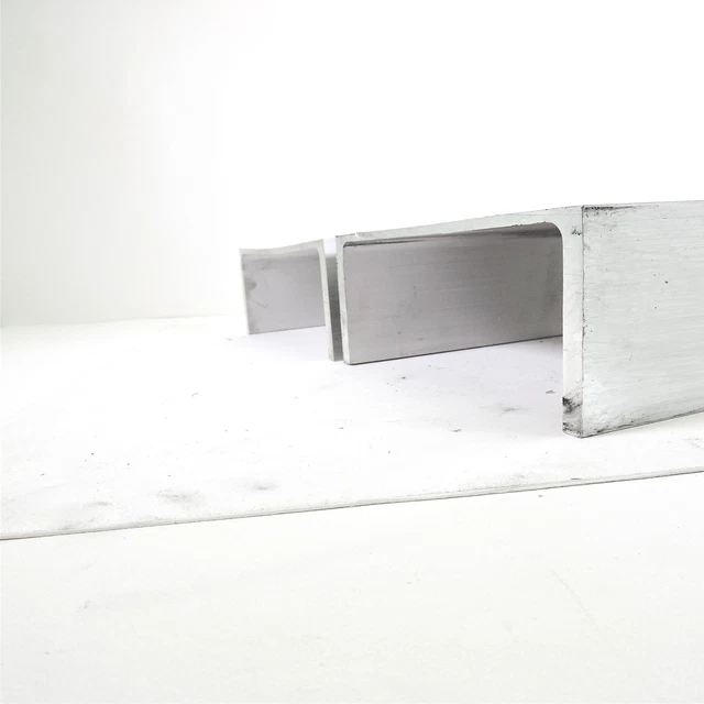 .17" thick Aluminum CHANNEL 6'' wide & 2.5" leg, 10.5" long QTY 2  sku 174673