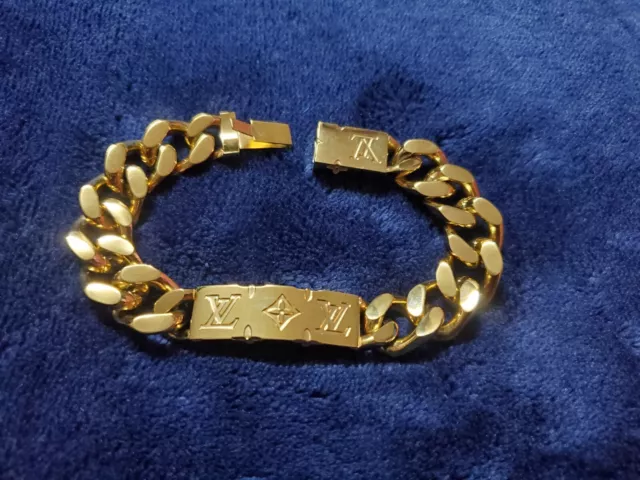 Louis Vuitton, Jewelry, Louis Vuitton Celeste Magnet Gold Tone Bracelet