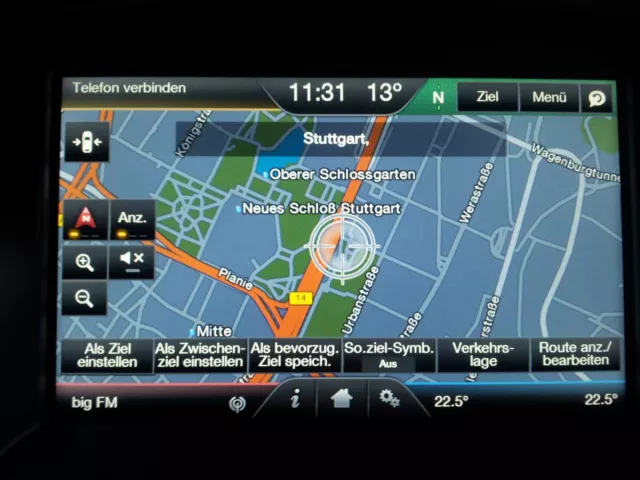 Ford Galaxy SYNC 2 Navigation nachrüsten freischalten -optional F7 Navi SD Karte