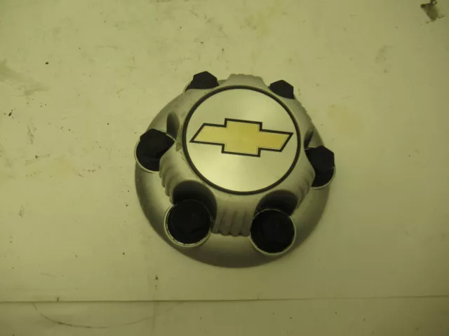 Chevy Silverado 15712371 OEM Center Wheel 6 Lug Hub Cap Rim Cover W/T SILVER