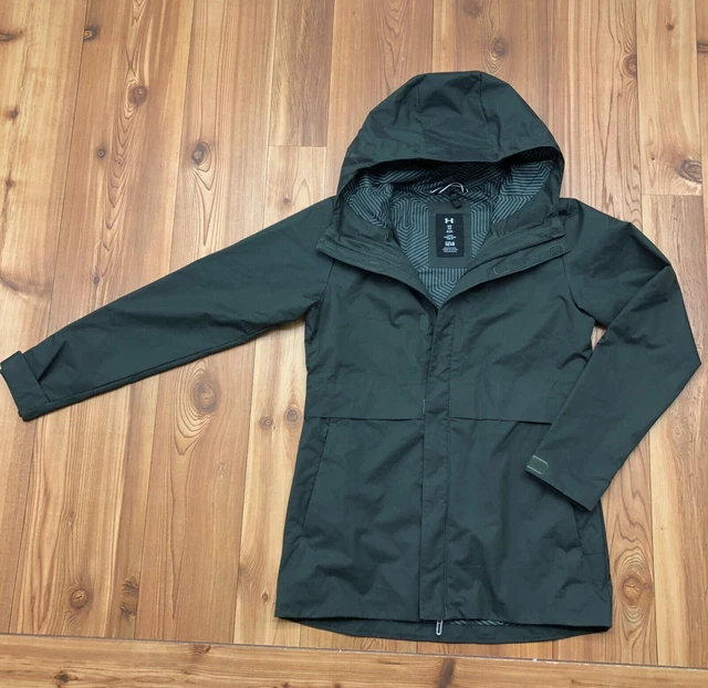 Under Armour Green Infrared Cold Gear Insulated Hooded Jacket Women XS Loose Fit