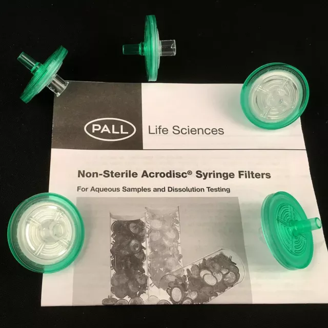 Pall Acrodisc 25mm Syringe filter 5um Versapor membrane x 5  4489T