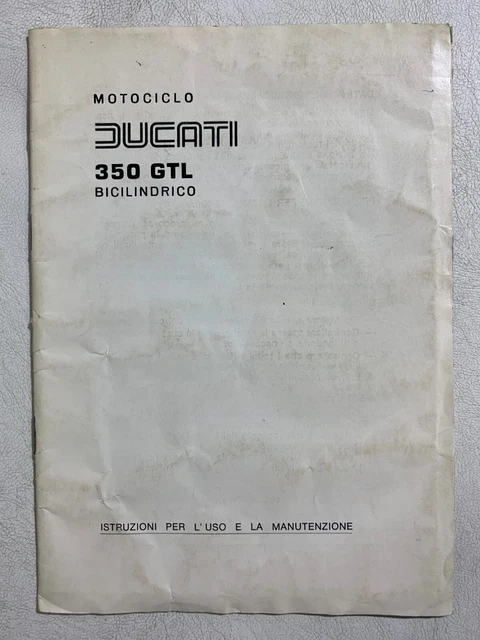 I112792 Uso e Manutenzione - Motociclo Ducati 350 GTL Bicilindrico