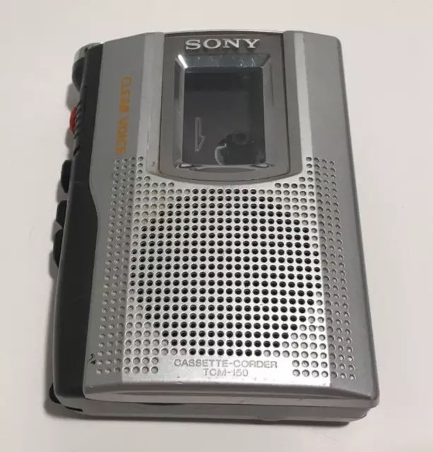 Sony TCM-150 Cassette Voice Recorder (For Parts or Repair)