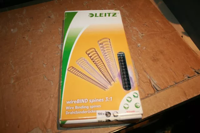 Leitz Wirebind Spines 3:1 Wire Binding Spines Box Of 100