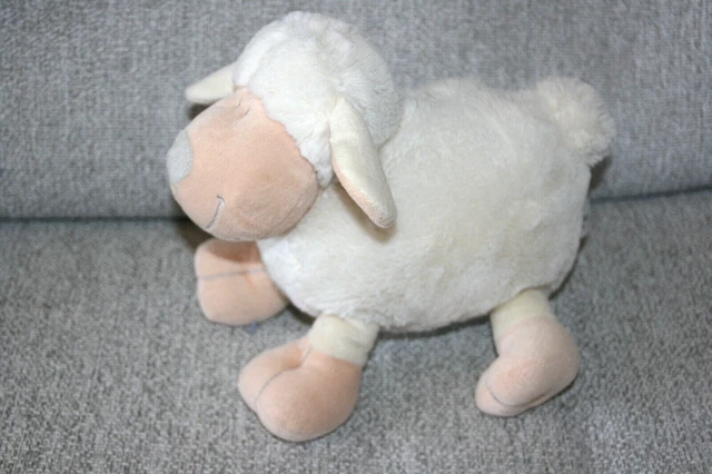peluche mouton blanc