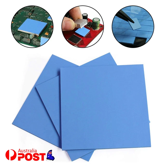 THERMAL PAD GPU CPU Heatsink Cooling Conductive Silicone 100mm x100mm