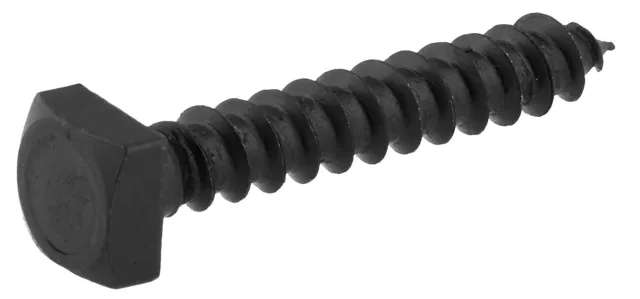 Rustic Square Head Lag Screws Black Oxide Finish Lag Bolts 1/4 x 1 1/2-Inch P