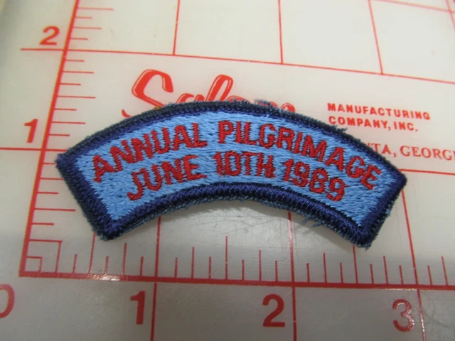 Annual Pilgrimage June 1989 segment collectible patch (b46)
