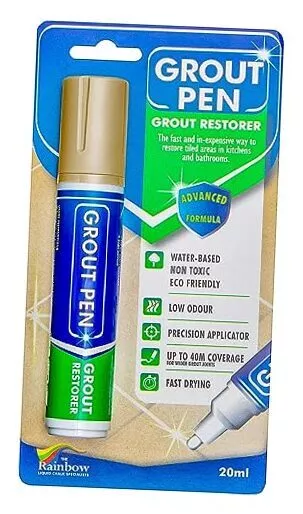 Grout Pen Beige Tile Paint Marker: Waterproof Grout Paint, Tile Grout Wide Tip