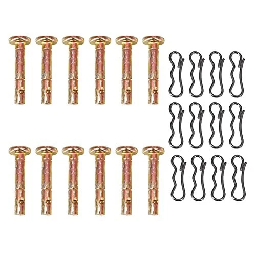 12 pcs Shear Pins + 12 pcs Cotters Pins for 738-04124A Cub Cadet MTD Troy Bilt