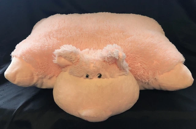 Authentic Pillow Pets Pink PIG Piggy Full-Size 18" Plush Stuffed Animal